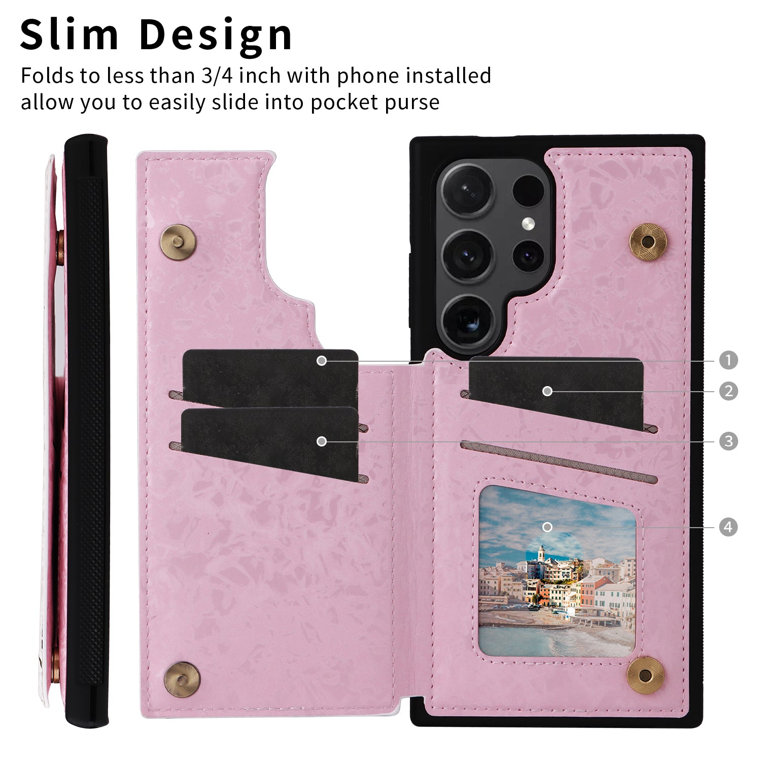 For Samsung Galaxy S24 Ultra Case PU Leather+TPU Flower Pattern Phone Cover with Dual Magnetic Clasp For Samsung Galaxy S24 Ultra Case PU Leather+TPU Flower Pattern Phone Cover with Dual Magnetic Clasp